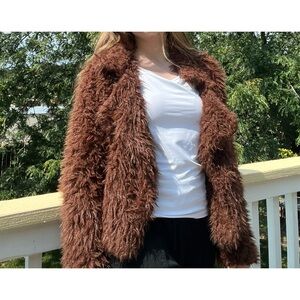 Cozy Brown Teddy Jacket for Women